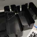 Cable Organizer Box Set of Three, Power Cover Cord Holder Surge Protector for Desk (Black)