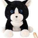 JOD 27 Inch Weighted Black Cat Plush, Weighted Black Cat Stuffed Animal, 5 Lbs Cute Plushies Soft Pillow Toy Gift Cuddle Plushies Pillow Giant Cat for Kids Adults (71 CM)