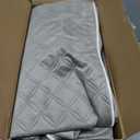 KSIIA Orthopedic Dog Bed for Crate Large Dog Bed XL with Removable Machine Washable Cover Waterproof Crate Pad with Egg Foam and Non-Slip Bottom, 41x27 Inch, Light Gray