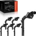 A-Premium 6PCS Ignition Coil Packs Compatible with Mercedes-Benz Vehicle - 3.0L 3.5L - C400 2005, CLS400 2015-2017, E400 2015-2018, GLE400 2016-2019, ML400 2015, SL400 2015-2016, C450 AMG 2016
