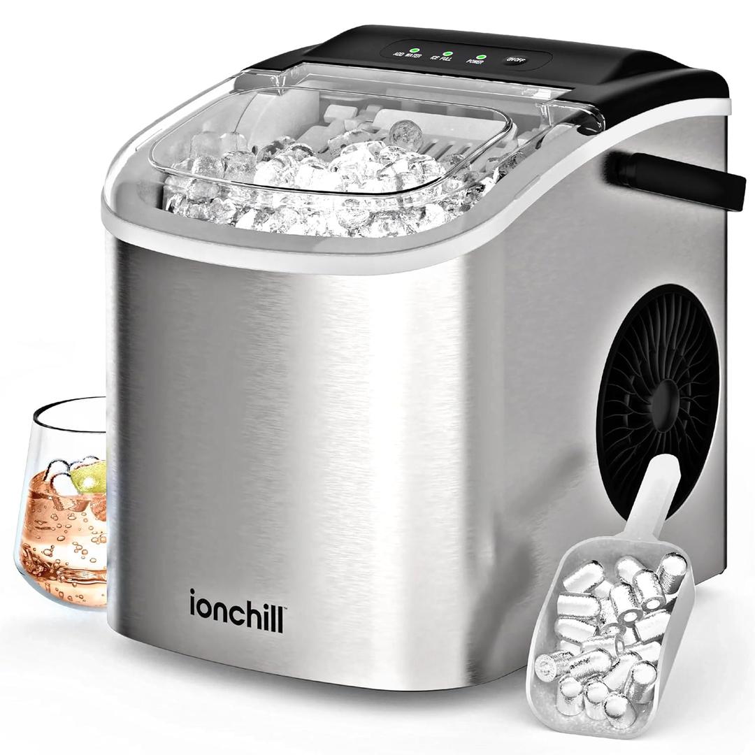 8958 Portable Countertop Bullet Quick Cube Ice Machine, 26lbs/24hrs
