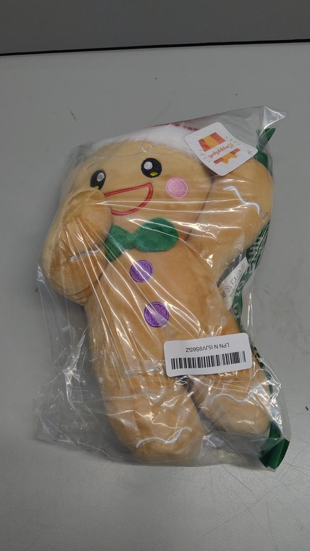 12'' Gingerbread Plush, Christmas Gingerbread Man Stuffed Animal, Cute Xmas Doll Plush Toys, Christmas Decor Gift for Toddlers Kids Indoor Home