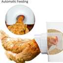 Automatic Chicken Feeder and Waterer Set Hanging Chicken Feeder No Waste Poultry Feeder 3 Gallon Water Feeder