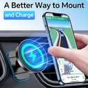 Coolpow for Magsafe Car Mount Charger100% Stable 15W Magsafe Car Charger Magnetic Phone Holders for Your Car Accessories for Women Men Gifts for Mothers Day Wireless Car Charger for iPhone 17 16 15