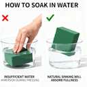 Qaduoduo 6PCS Floral Foam Blocks, High Absorbent Flower Foam, Easy to Cut & Shape, Wet & Dry Use, Odorless, for Wedding Centerpieces, Table Decor & DIY Crafts, Florists & Beginners