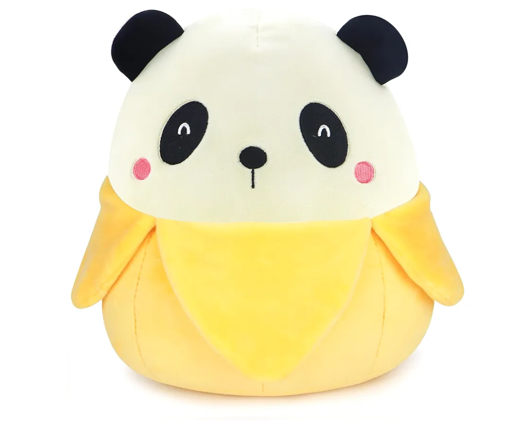11inch Cute Banana Panda Plush, Kawaii Panda Pillow Gifts for Kids Girls Boys Birthday Christmas Home Decor