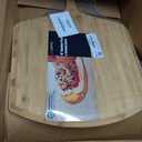 Pizza Peel 16 Inch, Natural Bamboo Pizza Peel Pizza Paddle Spatula Oven Accessory for Large Wood Pizza Board For Transferring & Serving, Wood Pizza Cutting Board for Cheese Bread Fruit Vegetables, 24"L x 16"W