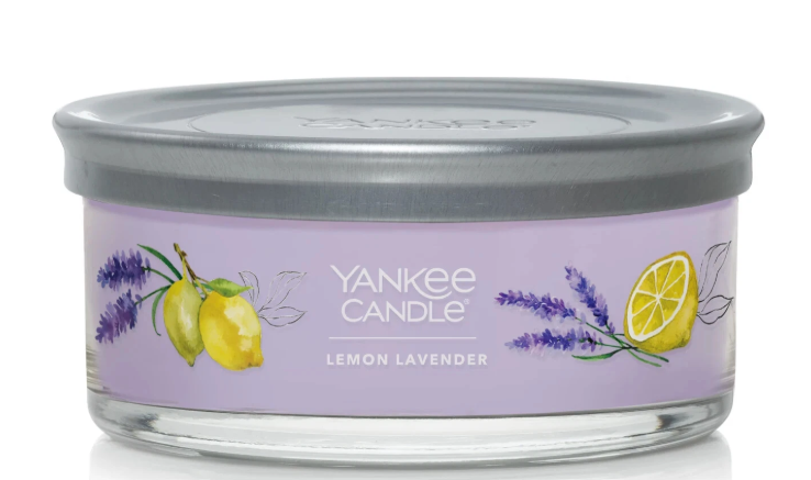 Yankee Candle Lemon Lavender Scented, Signature Medium Tumbler 5-Wick Candle
