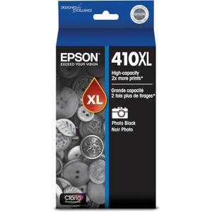 EPSON 410 Claria Premium Ink High Capacity Photo Black Cartridge (T410XL120) Works with Expression Premium XP-530, XP-630, XP-640, XP-7100, XP-830