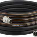 Giraffe Tools Garden Hose 5/8", Custom Length, Heavy Duty, No Kink, Flexible, Rubber Garden Hose, Leakproof Water Hose, 600 Burst PSI, 12ft Male to Female Hose