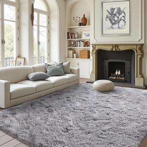 FinRec Soft Grey Rugs for Bedroom Living Room, 4x6 Feet Fuzzy Shaggy Area Rug, Non-Slip Fluffy Furry Shag Rug for Nursery Kids Room Dorm Room Home Decor, Indoor Plush Floor Carpet FinRec Soft Grey Rugs for Bedroom Living Room, 4x6 Feet Fuzzy Shaggy Area Rug, Non-Slip Fluffy Furry Shag Rug for Nursery Kids Room Dorm Room Home Decor, Indoor Plush Floor Carpet