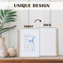 Qabliqo Coquette Christian Spiral Notebooks, Preppy Bow Bible Journals for Writing, Religious Journal for Women, Doing My Best Letting God Do the Rest Bile Notebook for Note Taking, 5.5x8.3 Inch