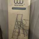 WOA WOA 5 Step Ladder, Ladders for Home, Anti-Slip Pedals, Step Stool Foldable, Lightweight to Move, Ease of Storage, Reach 10ft for Closet Kitchen Library, Hold 300lbs - White