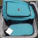 Travelers Club Chicago Hardside Expandable Spinner Luggage, Teal, 5 Piece Set