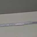 Frameless Shower Door Bottom Seal Shower Sweep with Drip Rail for 3/8" Glass,36" Long, Vinyl, Clear