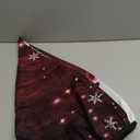 Christmas Round Fitted Tablecloth with Elastic Edge Holiday Decor Xmas Fitted Circle Table Cover Wipeable Round Table Cloths for Kitchen Patio Parties Outdoor Dining Decor (Fit for 40"-44" Tables) (A02--christmas 2)