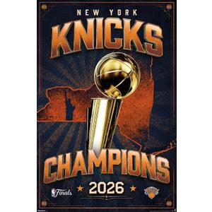 NBA New York Knicks - 2026 NBA Finals Team Logo Wall Poster, 34L" x 22.4W", Premium Unframed Version