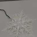 Gerson 2618860 Electric Lighted Glitter Snowflake Tree Topper with 20 Lights 9.25" L