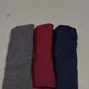 INNERSY Period Underwear for Women Leakproof High Waisted Menstrual Cotton Panties 3 Pack (Small, Dark Red&navy&gray)