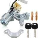 AUTOKAY 45020-06-4 45020064 Ignition Lock Cylinder Switch W/Key Fits for Toyota Camry 2002 2003 2004 2005 2006 No Chip