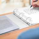 Samsill 2 Inch 3 Ring Binders, Economy Round Ring, Clear View Cover, 425 Sheet Capacity - for School, Home, Office - White, 4 Pack