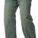 TEGIAS Men's Slim Straight Fit Jeans Wide Leg Jeans Comfort - Classic Denim Pants，Green 34