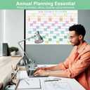 24" x 36" Exellewis 2026 Wall Calendar, Folded Large Paper Yearly Planner 12 Months, January to December 2026, 2-Sided Reversible Horizontal/Vertical School Office Business Year Calendar
