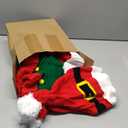 Suhine 16 Pcs Christmas Knitted Hat Winter Knitted Crochet Beanie Xmas Santa Hats Bulk Holiday Tree Striped Warm Crochet Caps for Adults Kids