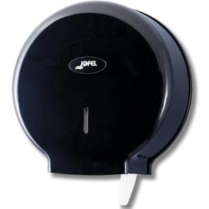San Jamar Jofel Valor Plastic Tissue Dispenser, Toilet Paper Holder, Tissue Holder with Key Lock for Bathroom, Commercial, Office, Restaurants, Hospitals, Schools, 10 Inches, Black