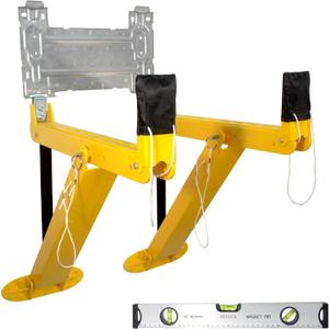 Mini Split Wall Mounting Bracket Support Tool for Ductless Air Conditioner Indoor,Internal Unit Tool for AC Heating and Cooling,Repair Maintenance Rack Accessories Installation Kit (with Level Ruler)