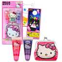 Hello Kitty Lip Balm Tubes - Bundle with 2 Lip Balms in Assorted Flavors for Party Favors Plus Coin Purse, Stickers