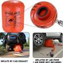 4-Ton Exhaust Air Jack - Portable Inflatable Car Lifting Bag for SUV, Truck & Off-Road Vehicle Recovery Emergency Tire Change Kit for Uneven Terrain
