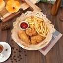 100pcs Paper Doilies Round Brown Paper Doilies 13.5inch Doilie for Dessert Trays Dollies Lace Papers for Tables Round Paper Placemats for Dining Tables Decorative Paper Placemats Cakes Desserts