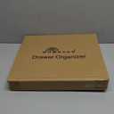 Homecor Silverware Organizer - Expandable Large Kitchen Drawer Organizer Utensil Organizer with 2 Removable Knife Blocks, 22"x 19"Cutlery Tray Drawer Dividers for Kitchen Flatware(6-9 Slots) (Black)