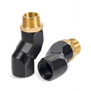 Orion Motor Tech 2pcs 1" NPT Fuel Hose Nozzle Swivel Kit, 1" NPT Fuel Transfer Swivels, Multi Plane 360 Rotating Fuel Tank Adapter Swivel Set with Accessories for Fuel Transfer Pump Gas Diesel