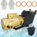 W3SP2615X20 Single Speed 2 HP 115/230V Pool Pump Compatible with Hayward SP2615X20 for All In-Ground Pool and Spas