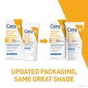 CeraVe Hydrating Mineral Sunscreen SPF 30 with Sheer Tint, Tinted Mineral Sunscreen with Zinc Oxide & Titanium Dioxide, Blends Seamlessly For Healthy Glow, Medium, 1.7 Fluid Ounce