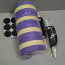 Sportneer Water Weights Aquatic Exercise Dumbbells Water Dumbbell Aerobics Workouts Set of 2 EVA Foam Pool Weights Dumbbells Set Aqua Fitness Barbells Equipment for Water Aerobics Weight Loss (Striped Purple), 1.2 Pounds