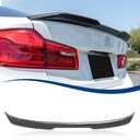 Rear Trunk Spoiler PSM-Style Compatible with 5 Series and M5 Sedan (G30 & F90 M5 17-23, Carbon Fiber Look)