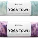  Eunzel 2 Pack Hot Yoga Towel Non-Slip Yoga Mat Towel Ultra-Absorbent Microfiber Towel for Hot Yoga, PilatesBikram and Workout 26.5"x 72", Lavender& Mint Green : Sports & Outdoors