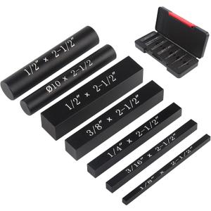 EANOSIC Setup Blocks Height Gauge Set, 7pcs Precision Aluminum Setup Bars for Router and Table Saw Accessories Woodworking Set Up, Bars Include Laser Engraved Size Markings