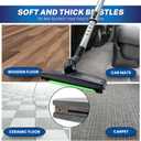 Vacuum Floor Brush & Extension Wand for Vacuum Cleaners with 1 inch (1.25'') (32mm) Inner Diameter with Horse Hair Soft Bristles - Hardwood Floor Attachment & Vacuum Extension Tube