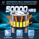 MICTUNING 194 LED Bulb Super White Bright T10 168 194 2825 W5W Bulbs Canbus 18-SMD 3014 Chipsets Error Free for Car Dome Map Door Courtesy Side Marker Reading Glove Box License Plate Light (10 PCS)