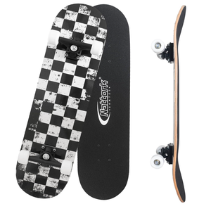 31 Inch Complete Skateboard, Standard Skateboards for Beginners, Wood 9 Layer Canadian Maple Trick Skate Boards for Boys Girls Youth Teens Adults
