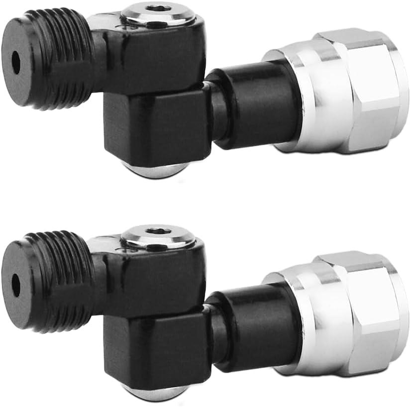 2 Pieces Airless Spray Gun Universal Rotary Joint Multi Angle 7/8 ''F-7/8''M Rotary Joint for Airless Paint Spray Gun Swivel Joint (Gray)