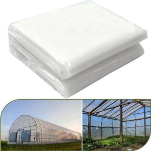 6 mil Greenhouse Plastic Sheeting, Clear Greenhouse Film, UV Resistant Thickened Plastic Sheeting Heavy Duty, Polyethylene Green House Plastic Cover(20 x 25ft)