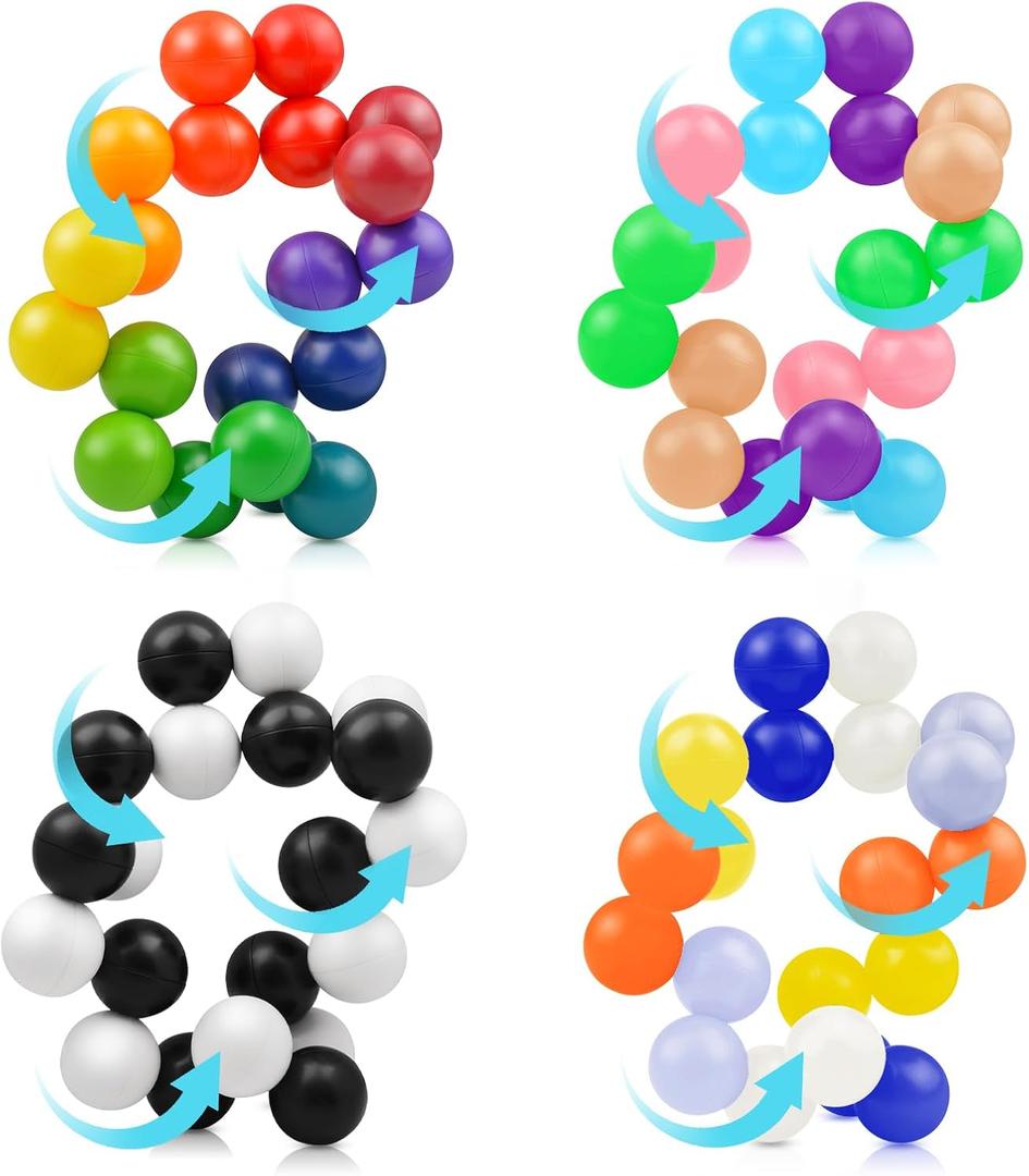 Yrissmiss 4PCS Autism Sensory Toys for Autistic Children, Quiet Fidget Toys for Adults & Kids Ages 3-5 Easter Basket Stuffers Gifts for Kids Boys Girls