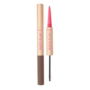 tarte big ego sketch & set brow pencil & tinted gel  2-in-1 Precision Waterproof Eyebrow Pencil & Gel to Shape, Tint & Set for Longwear Fuller-, Thicker-looking Brows, Vegan & Cruelty Free (medium cool brown)