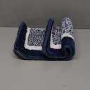 OLANLY Bathroom Rugs 24x16, Extra Soft and Absorbent Microfiber Bath Mat, Non-Slip, Machine Washable, Quick Dry Shaggy Bath Carpet, Suitable for Bathroom Floor, Tub, Shower (Small, Navy)