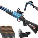 Bugrtey Toy Gun Double Barrel Shotgun Toy, Gun Toys with 60 Soft Bullet Darts, Toy Foam Blaster Foam Dart Blaster with Scope Christmas Halloween Birthday Gifts